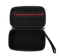 DECHOUS Étui de Rasoir Portable Antichoc en Nylon Imperméable Fermeture Éclair Paquet Filet de Rangement pour Rasoir Paquet de Voyage Résistant aux Rayures Pratique Rouge Qp150