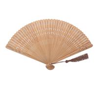 DECHOUS ÉVentail à Main en Bambou DéCoratif Pliable De Style Oriental Sculpté éLéGant éVentail à Main pour Anniversaire Danse FêTe De Mariage