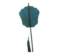 DECHOUS Éventail De Taille en Bambou De Style Ancien Éventail À Main Naturel Éventail À Main Chinois Grand Éventail À Main Éventail Chinois Traditionnel Éventail Circulaire Éventail