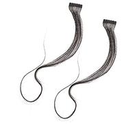 DECHOUS Extensions de Cheveux Naturelles en Cheveux Véritables Noir, 2 Pièces, Volume Augmenté, Compatibles Coloration et Décoloration, Bandeau Invisible pour Femmes