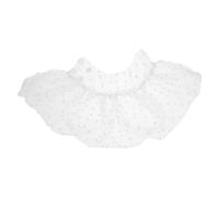 DECHOUS Fausses Manches Manchettes Décoratives en Tulle Polyester Blanc, Détachables, Fait Main, pour Femmes et Filles, Robes de Mariage et Tenues Élégantes