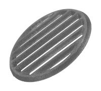 DECHOUS Fer Grille de Barbecue Ronde Noire, pour Cuisson Extérieure | Répartition Thermique, Rétention Élevée, Usage Grillades et Cuisson Dehors, Accessoire Rond Noir pour Foyer