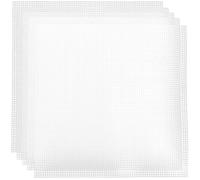 DECHOUS Feuilles de Toile Plastique 30x30 Cm, Lot de 5 Feuilles de Maille Plastique pour Couture et Broderie, Kit pour Fabrication de Paquet, Matériel de Tricot et Crochet, Fournitures