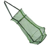 DECHOUS Filet de Pêche en Nylon Pliable Cordon, Panier à Poissons | Maille Profonde et Serrée, Revêtement Épais Brillant, pour Pêche en Bord de Rivière et Sauvage, Débutants ou Pêcheurs