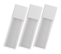 DECHOUS Flacons Pompe Airless Rechargeables 3 Pièces pour Sérum Contenants de Voyage 15 Ml Flacons Carrés sous Vide Multifonctionnels