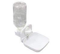 DECHOUS Fontaine à Eau Suspendue pour Petits Animaux 450 ML, Distributeur Automatique Anti-Fuite en Plastique Sûr, Compatible Lapin Hamster Cochon D’Inde, Équipement D’abreuvement