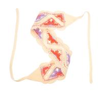 DECHOUS Foulard Tête Coton Doux Style Campagne Bandana Crocheté Bohème pour Femmes Turban Cheveux Respirant et Accessoire Cheveux Mariée Polyvalent pour Vacances et Extérieur