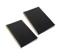 DECHOUS Grand Livre Comptable de L'entreprise Couverture Pp Robuste, Carnet de Suivi des Dépenses en Papier, 2 Exemplaires pour Gestion Financière à Domicile et Bureau