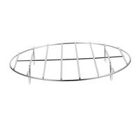 DECHOUS Grille Ronde en Acier Inoxydable pour Barbecue et Cuisson à Pizza, pour Griller Poissons et Légumes, 20 CM, Résistante au Lave-, Surface Polie, Répartition Uniforme Chaleur