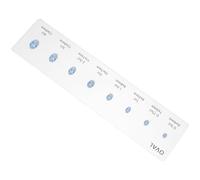 DECHOUS Guide des Tailles de Bagues Règle Graduée en Mm et Sélecteur de Forme Ovale en Acrylique pour Planification Personnelle et Mesure Précise à Domicile