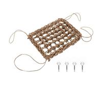 DECHOUS Hamac Suspendu Installation Facile et Confortable pour Reptiles en Paille Naturelle Corde Suspendre pour Lézards et Petits Animaux