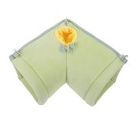 DECHOUS Hamac Tunnel pour Petits Animaux en Tissu Forme d'angle Droit et Design Semi-entouré, pour Cage, Gain de Place et Installation Facile pour Lapins et Cobayes