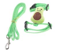 DECHOUS Harnais Réglable pour Petits Animaux Lapin et Hamster, Ensemble Laisse Harnais en Nylon Doux, Taille S Verte, Promenade en Extérieur, Animaux de Compagnie Petits