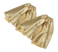 DECHOUS Housse de Protection pour Appareil de Moxibustion sur Pied Lot de 2 Tissu Isolant Jaune Bordure Rouge Compatible Coussin et Lampe de Moxibustion Résistante à la Chaleur pour