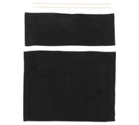 DECHOUS Housse de Remplacement en Tissu Toile Robuste pour Chaise Pliante de Jeu Grosse Taille 54x41cm 53x20cm Noir, Assise et Dossier Confort Ergonomique, Compatible Chaise de