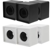 DECHOUS Housses de Microphone et Design Polyvalent Résistance aux Chocs Lot de 6 en Abs et Mousse Coin Arrondi pour Accessoires de Microphone D'interview