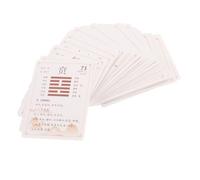 DECHOUS Jeu de Cartes Yi Jing 64 Hexagrammes, Ensemble Divination Spirituelle en Papier, Guide du I Ching Inclus, Cartes Chinoises pour Contemplation et Apprentissage du Yi Jing