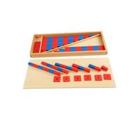 DECHOUS Jeu Éducatif Montessori Bâtons de Comptage Rouge et Bleu pour Garçon Fille Mathématique Sûr pour Apprentissage Préscolaire et Développement des Compétences Numériques