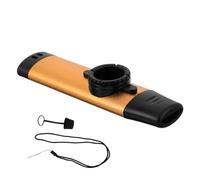 DECHOUS Kazoo Métallique Professionnel Doré Instrument de Musique Portable pour Débutants et Musiciens Kazoo de Scène Compact Compatible Guitare et Ukulélé Fête et Accompagnement