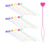 DECHOUS Kit de 60 Outils Coiffure Garçon et Filles de Cœur Accessoires pour Tresses et Queues de Cheval Couleurs Variées Léger et Doux pour Cuir Chevelu Sensible pour Coiffures