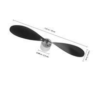 DECHOUS Kit de Mini-générateur D’éolienne Micro Grosse Hélice Noire et Diode, Mini Moteur Électrique pour Expérience D’électricité, Outil Pédagogique Scientifique pour Activités en Plein