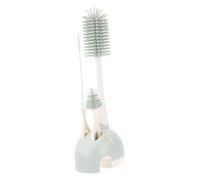 DECHOUS Kit de Nettoyage pour Biberons Brosse Rotative 360°, Poignée Longue en Silicone et Abs, Ensemble Complet Boîte de Rangement Éléphant pour Bouteilles de Lait