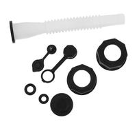 DECHOUS Kit de Remplacement pour Bec Verseur de Gaz Antidérapant en PE Blanc, Raccord Fileté pour Bidon, Accessoire Cuisine en Plein Air, Installation Rapide et Sécurisée, Pièce Détachée