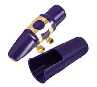 DECHOUS Kit Embouchure Design Ergonomique avec Ligature, et Capuchon Protecteur en Bois et Métal, Accessoires Indispensables pour Saxophone Alto pour Musicien Saxophoniste