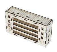 DECHOUS Kit Miniature de Maison en Bois à Construire Maison de Poupée pour Garçon et Filles Taille Petite Matériaux de Construction Miniatures Finition Lisse Décorations et Dioramas