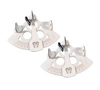 DECHOUS Kit Scientifique Éducatif Sextant en Bois 2 Pièces pour Garçon et Filles, Modèle DIY Compact, Instrument de Mesure Nautique Éducatif, Kit D’Assemblage Scientifique Ludique