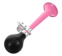DECHOUS Klaxon Pneumatique Métal 7 Pouces Rose, Corne à Main Vélo, Son Puissant et Clair, Compatible VTT et Trottinette, Accessoire Sécurité Cyclisme Polyvalent