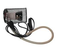 DECHOUS Lampe Chauffante Reptile pour Terrarium avec Protection Anti-morsure Émetteur de Chaleur pour Tortues Lézards Serpents Accessoire Sécurisé pour Cage Animal Noir