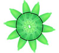 DECHOUS Lampe de pêche Lumineuse LED Vert 20pcs en Plastique, détecteur de Touches de Nuit pour Canne à pêche, Accessoire de pêche pour lac et Eau salée