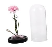 DECHOUS Lampe LED en Forme De Fleur D'œillet dans Un en Verre pour Décoration