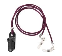 DECHOUS Lanière Anti-perte pour Appareils Auditifs avec Clip en Silicone Pourpre, Corde de Maintien en Nylon et Abs, Stabilité et Protection Anti-perte, pour Seniors Actifs