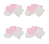 DECHOUS Lingettes Carrées Coton pour Extensions de Cils Nettoyant Dissolvant de Colle pour Faux Cils Lingettes Démaquillantes Non Pelucheuses Forme de Cœur