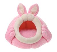 DECHOUS Lit Chaud pour Petits Animaux en Tissu, Cachette Portable de Grotte, pour Hamster et Lapin en Intérieur, Bloque Le Froid du Sol
