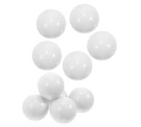 DECHOUS Lot de 10 Billes de Remplacement Blanches pour Roulette de Table Perles de Table de Roulette 14 MM Compatibles 12-16 Pouces Accessoires Antifriction pour Jeu Fluide et Solide