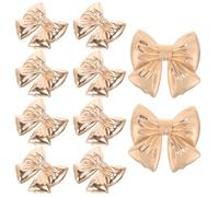 DECHOUS Lot de 10 Boutons Métalliques Nœud Doré Grand Format Fermeture à Coudre pour Vêtements Boutons Décoratifs pour Pulls Manteaux et Chemises Accessoires Couture DIY Élégants et