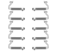 DECHOUS Lot de 10 Clips à Ressort à Bouton-Poussoir 6 MM Double Tête Acier Inoxydable pour Poteaux de Tente Pagaies de Kayak et Accessoires de Parapluie Fixation Robuste et