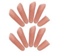 DECHOUS Lot de 10 Faux Doigts Réalistes 2 Cache-Pouces et 8 Manchons Longs Universels Accessoire de Close-Up et Cosplay Protège-Doigt pour Scène Maquillage Effets Spéciaux et Farces