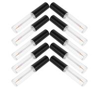 DECHOUS Lot de 10 Flacons D’Eyeliner Rechargeables 8 Ml avec Pinceau Fin Biseauté Tubes Transparents en Plastique pour Maquillage Précis Voyage et Retouches Quotidiennes Accessoires