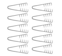 DECHOUS Lot de 10 Peignes à Dents Larges Volumisants Gris Peigne à Double Rangée Antistatique pour Coiffage et Massage du Cuir Chevelu Outil Professionnel pour Donner du Volume et