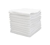 DECHOUS Lot De 10 Tapis D'urine Pour Bébé Coussin Imperméable Et Respirant En Coton Blanc, Lavable Trois Couches, Taille Adaptée Pour Lit Et Couches, Confort Peau Sensible