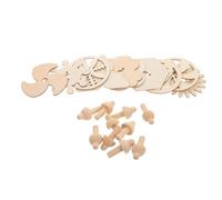 DECHOUS Lot de 10 Toupies en Bois Non Peintes Soi-Même Mini Gyroscopes pour Garçon et Filles Jouets de Bricolage Éducatifs pour Tout-Petits Activités Créatives et Fêtes D’École