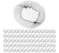 DECHOUS Lot de 100 Filets à Cheveux Invisibles Élastiques 50 CM Transparents Filet à Cheveux Réutilisable pour Chignons Coiffure Professionnelle et Restauration Féminine