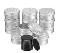 DECHOUS Lot de 12 Boîtes à Odeurs en Aluminium 12 Points Magnétiques, Réutilisables pour Entraînement Olfactif et Obéissance Canine en Milieu Urbain