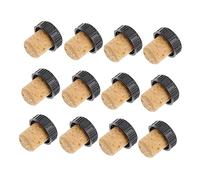 DECHOUS Lot de 12 Bouchons de Bouteille en Plastique de T pour Préserver Le Vin et Sceller Le Vin Rouge Non Finition la Maison ou Lors de Mariages