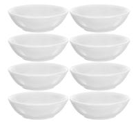 DECHOUS Lot de 12 Petits Bols en Céramique Blancs pour Sauces et Condiments, pour Barbecue et Usage à Domicile, Plats de Service Élégants et Fonctionnels
