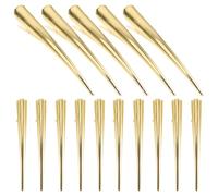 DECHOUS Lot de 15 Pinces à Griffes en Métal Grand Format, Pinces Crocodiles Plates sans Pli, Accessoires Coiffure pour Femmes et Adolescentes, pour Cheveux Longs et Coiffures Quotidiennes